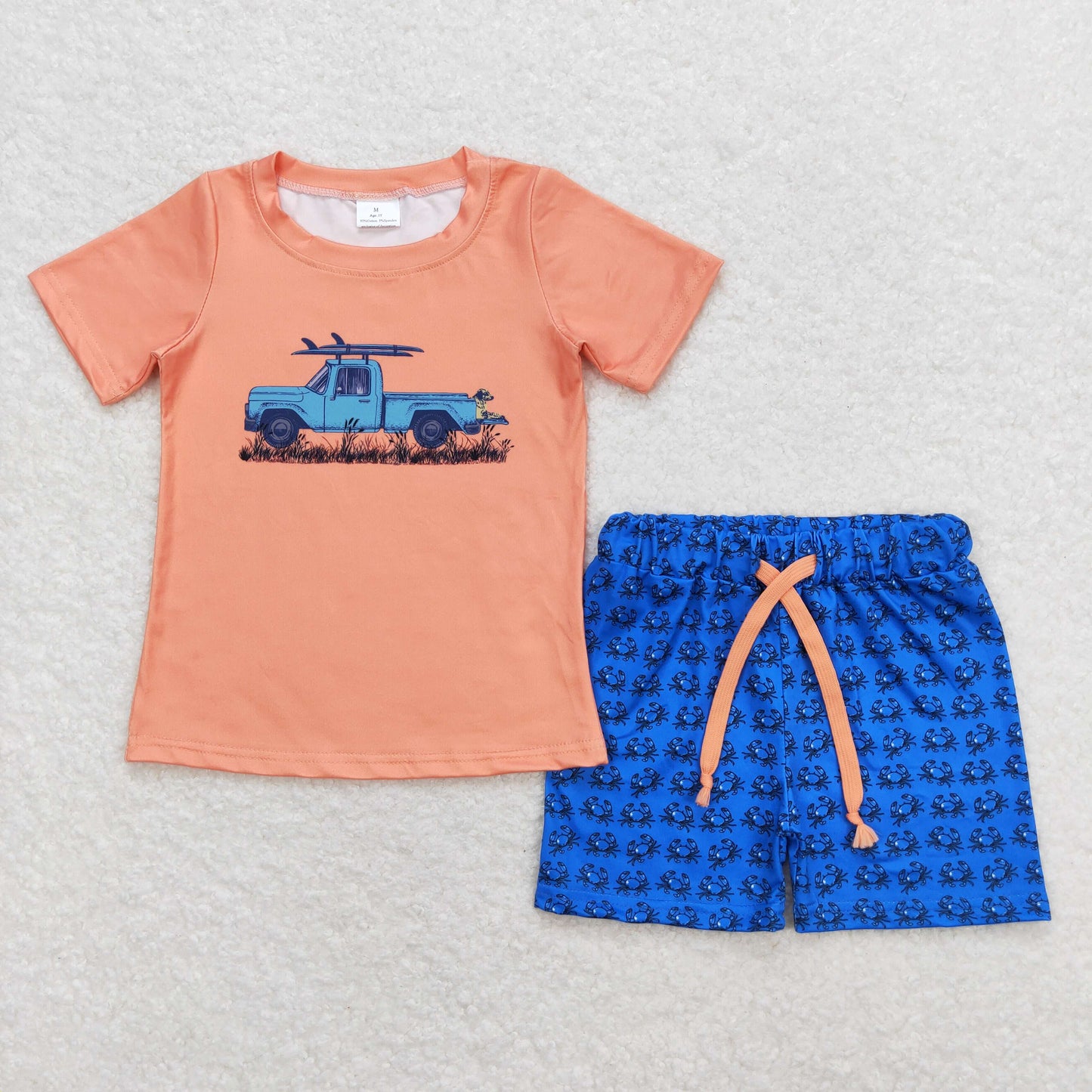 Sibling Baby Boys Short Sleeve Shirts Top Shorts Sea World Pajamas Clothes Sets