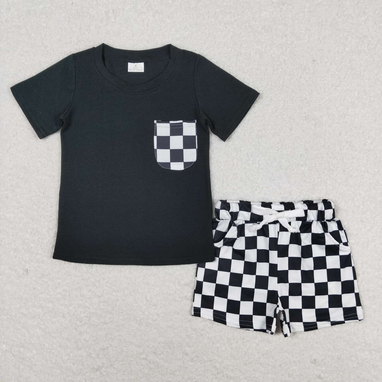 Sibling Baby Boys Pockets Tee Shirts Shorts Summer Clothes Sets