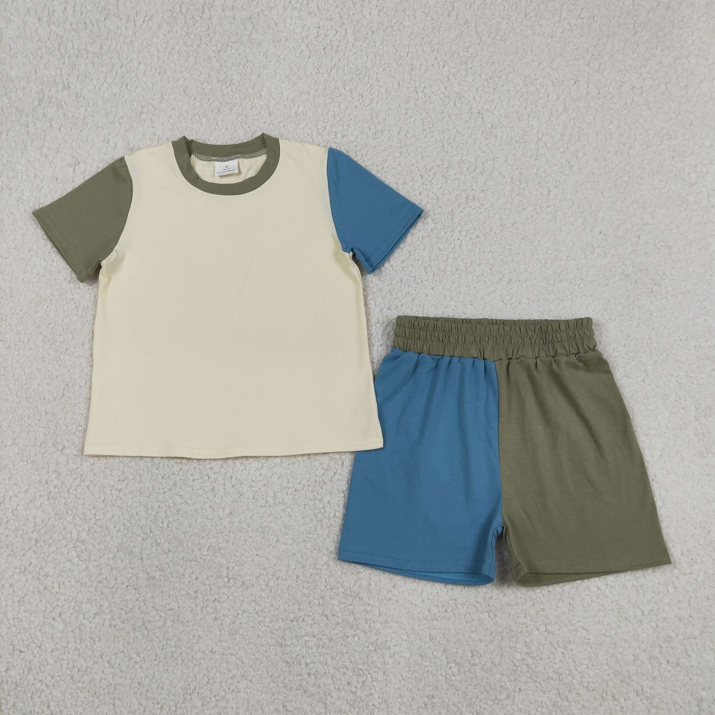 Sibling Baby Kids Patchwork Flowers Shirt Top Shorts Slouchy Clothes Sets