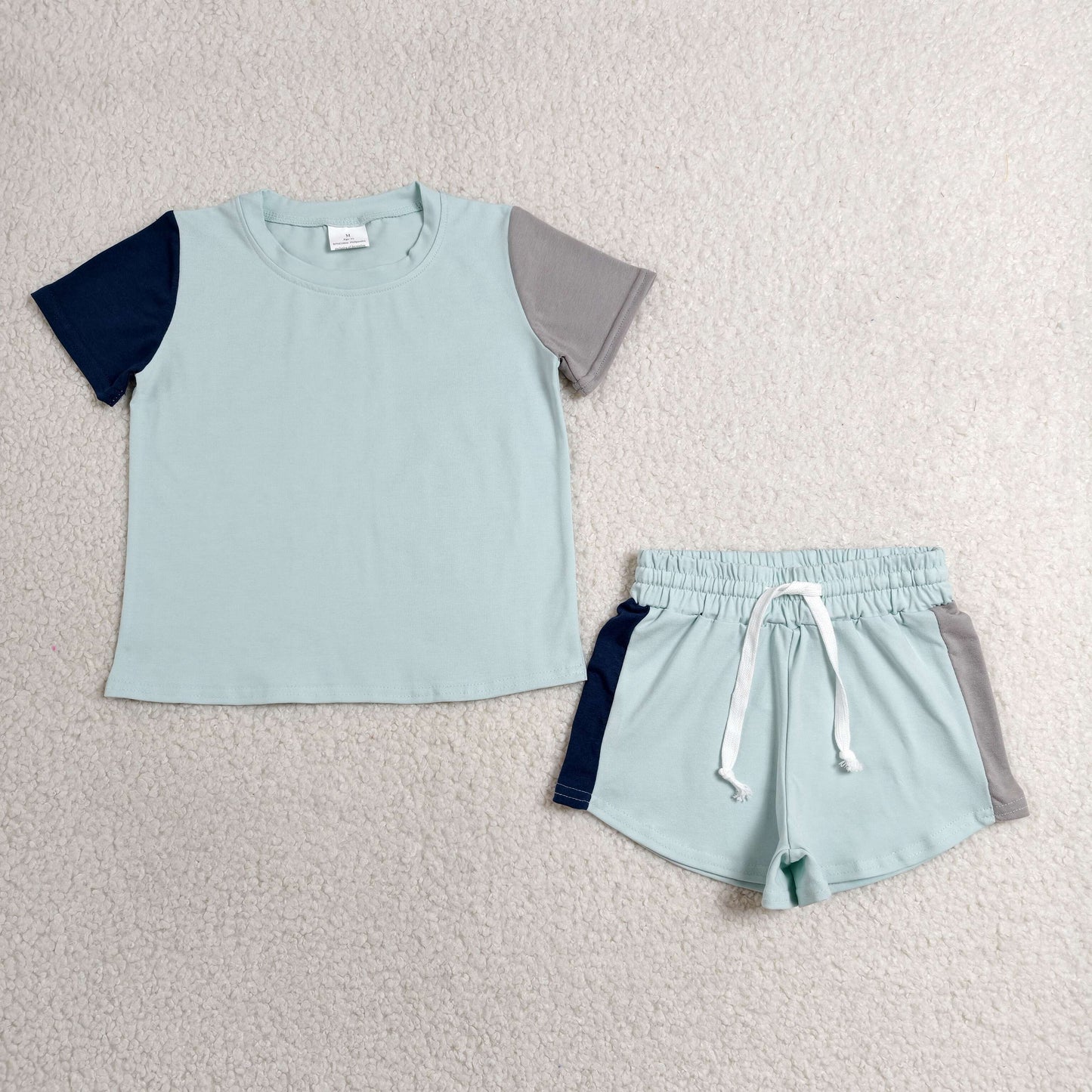 Sibling Baby Kids Patchwork Flowers Shirt Top Shorts Slouchy Clothes Sets