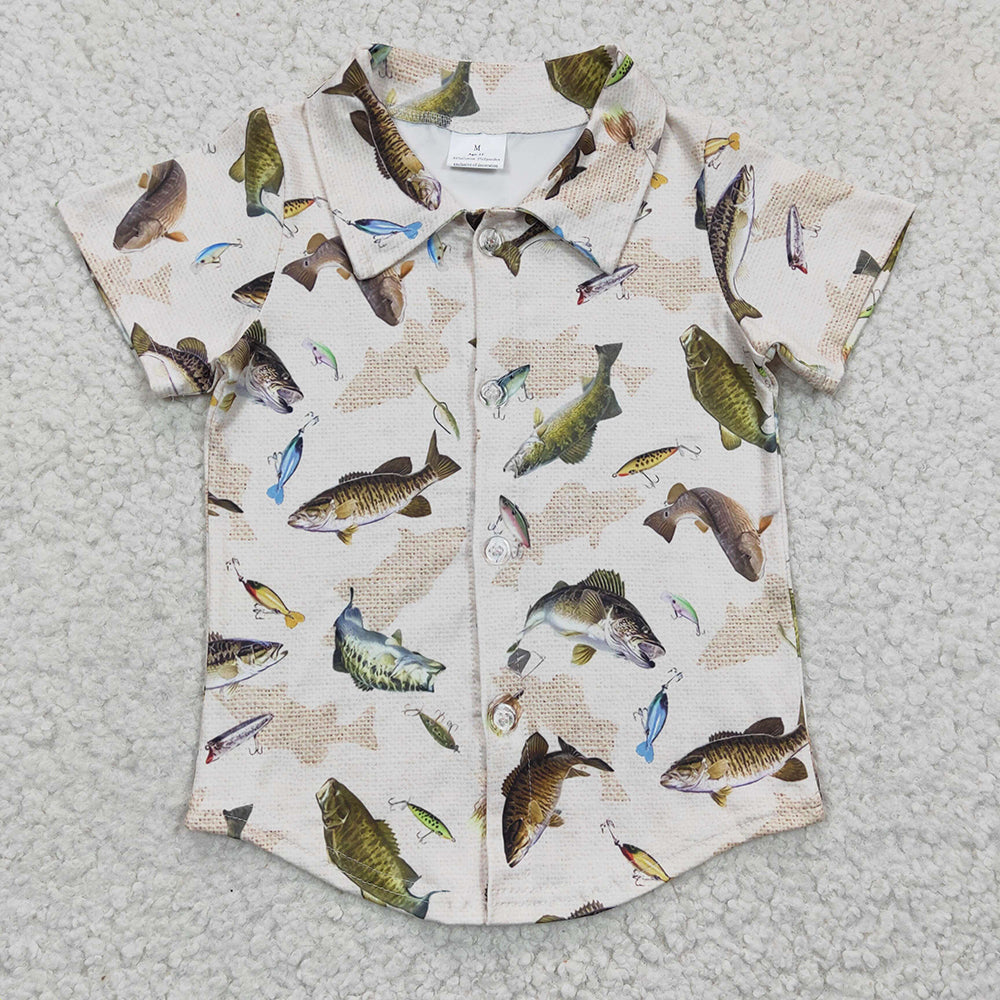 Sibling Fishing Hunting Baby Boys Button up shirts