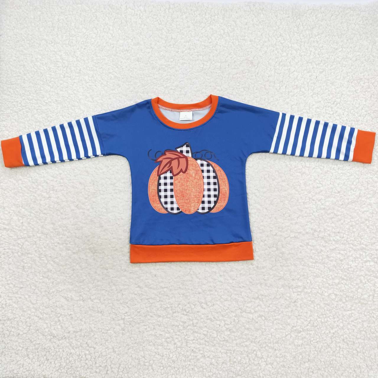 Sibling Baby Boys Girls Bows Pumpkins Fall Tee Shirts Top