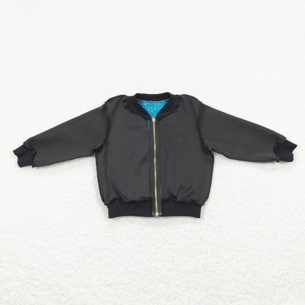 Sibling Baby Boys Sequin Zipper Jackets Top