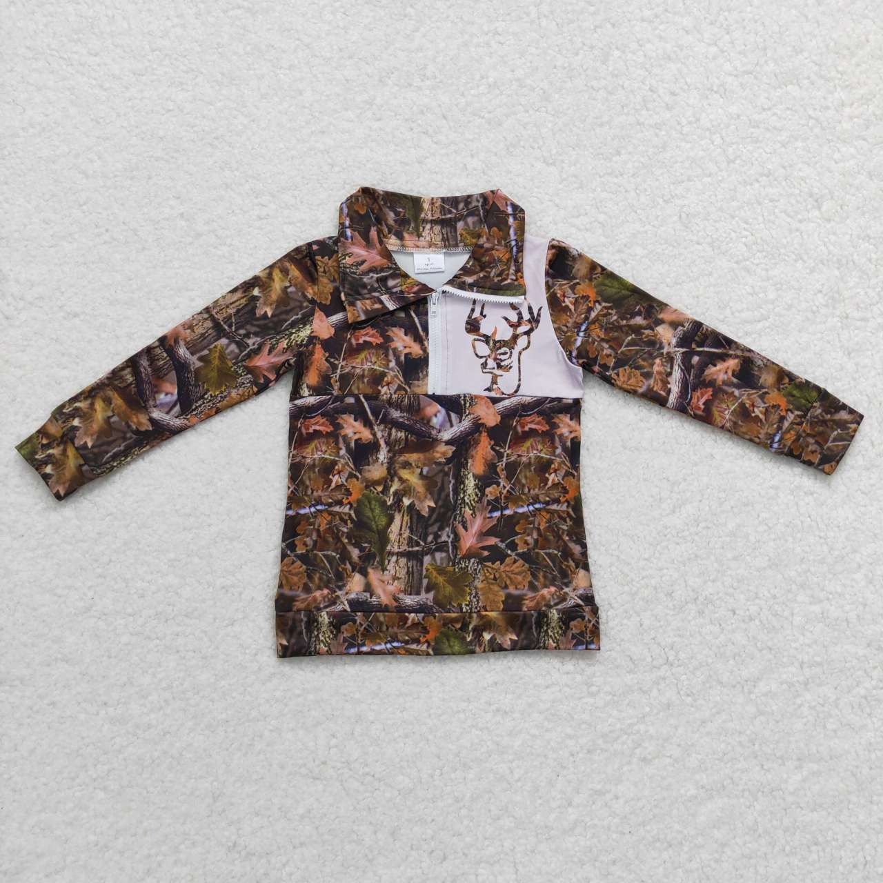 BT0331  green camo jacket boys polo tops