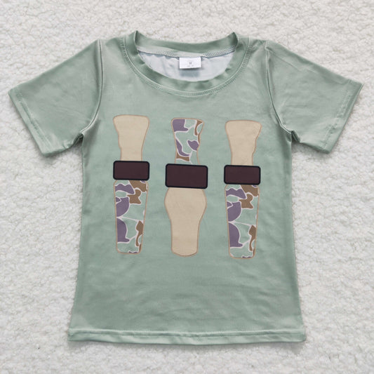 BT0374 baby boy clothe Camouflage bottle boy summer shirt
