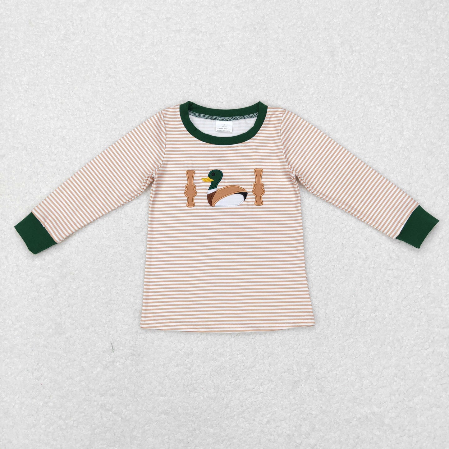 Sibling Baby Boys Girls Embroidery Ducks Dogs Fishing Southern Hunting Tee Shirts Top