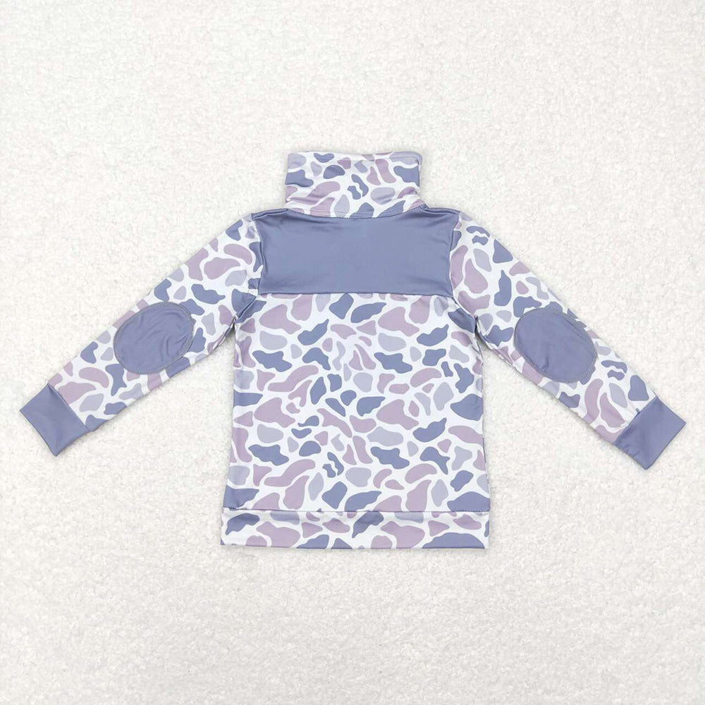 Sibling Baby Boys Long Sleeve Southern Camo Zip Pullovers Top