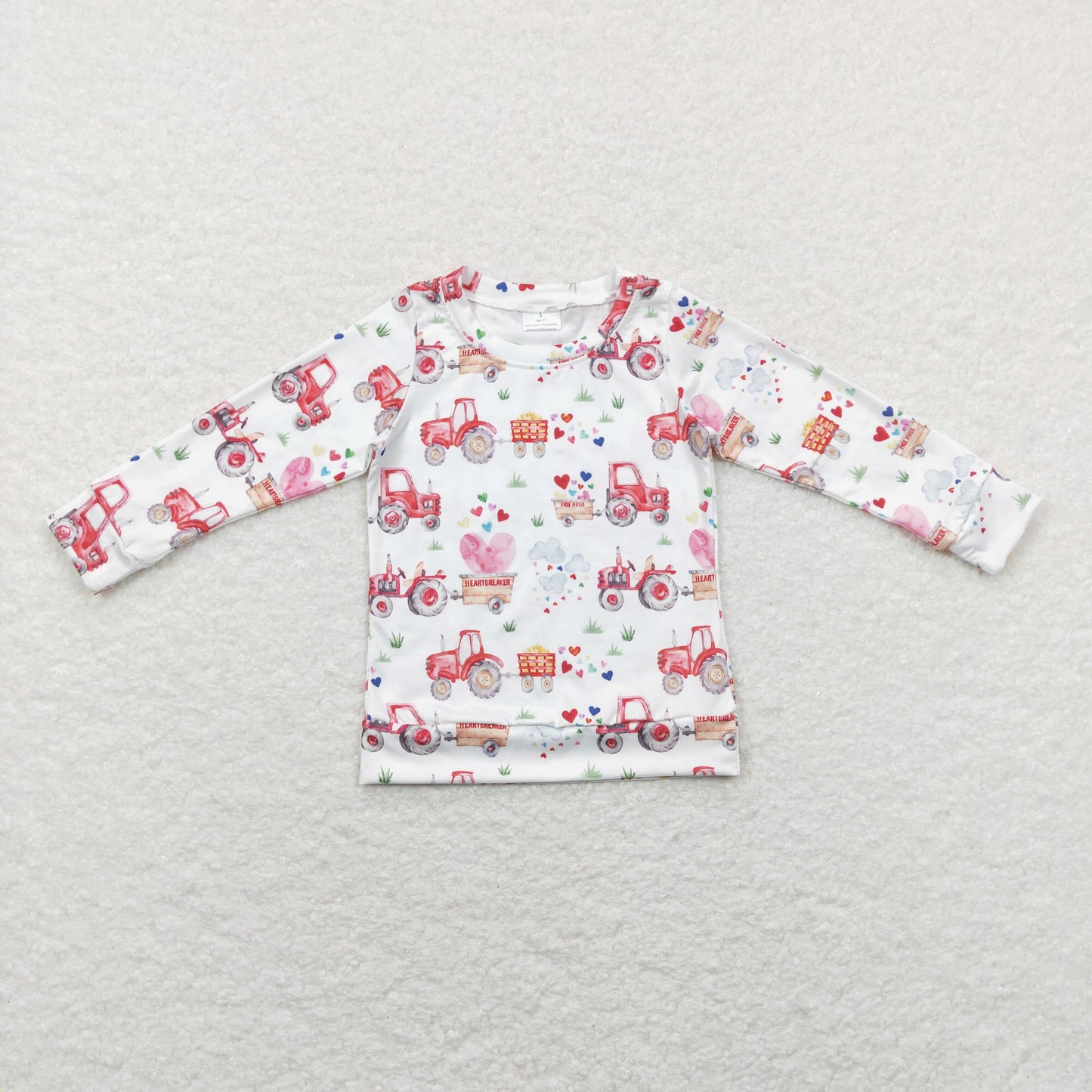 Sibling Baby Boys Girls Hearts Dinosaurs XOXO Valentine Tee Shirts Top