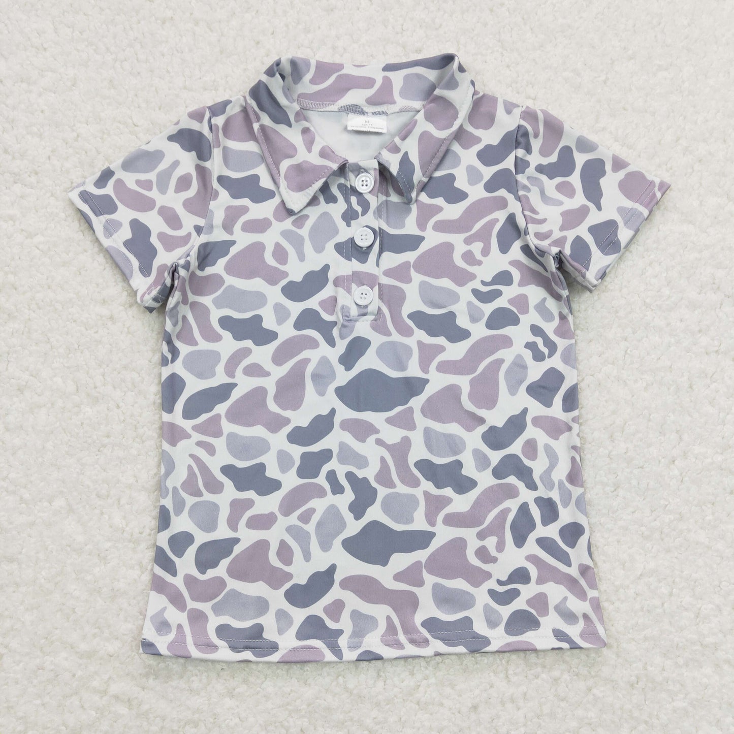 Sibling Baby Boys Southern Light Grey Camo Shirts Tops Shorts Pockets Short Clothes Sets
