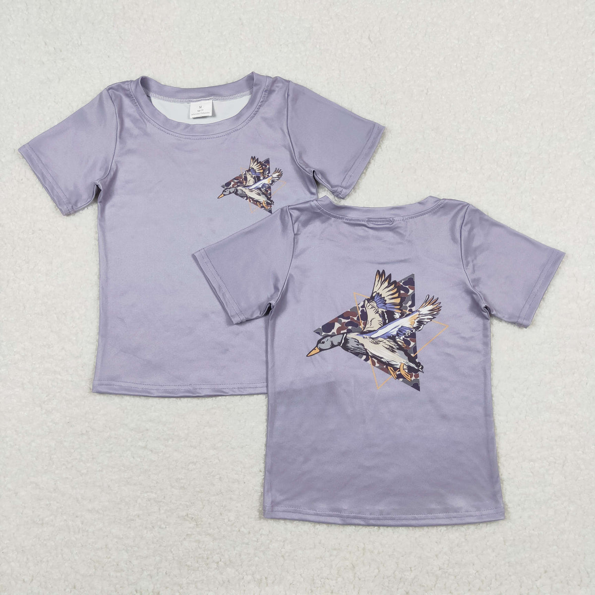 Sibling Baby Boys Short Sleeves Camo Deer Ducks Dogs Hunting T-shirts Top