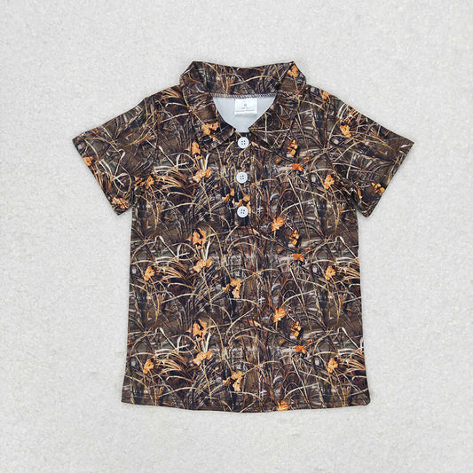 BT0639 boy clothes real tree camouflage summer pullovers top