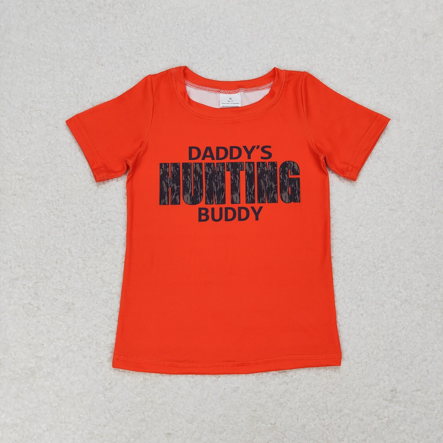 Sibling Baby Boys Girls Daddy's Buddy Lights Hunting Tee Shirts Top
