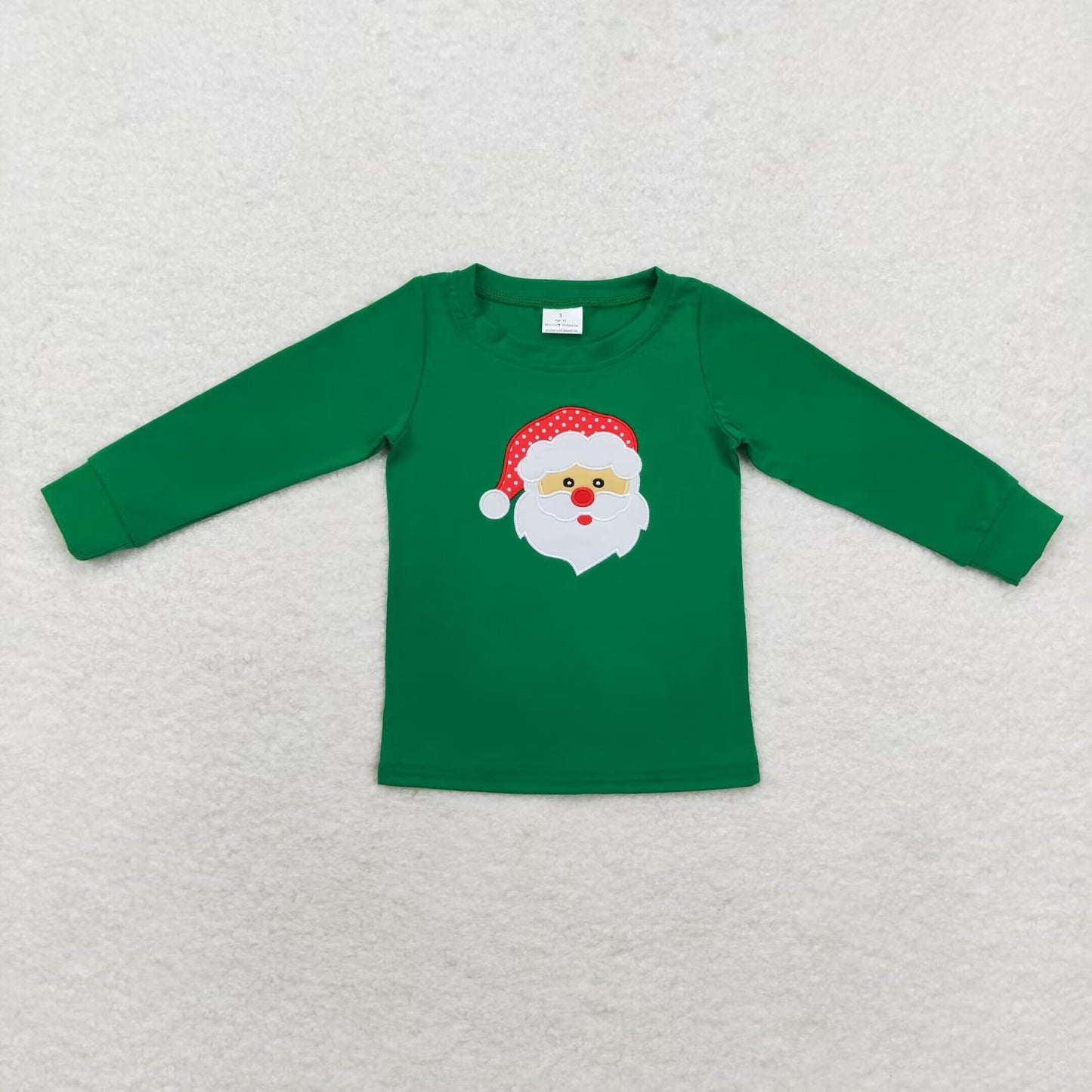 Sibling Baby Boys Girls Embroidery Santa Christmas Tee Shirts Clothes Set Knee Length Dress Rompers
