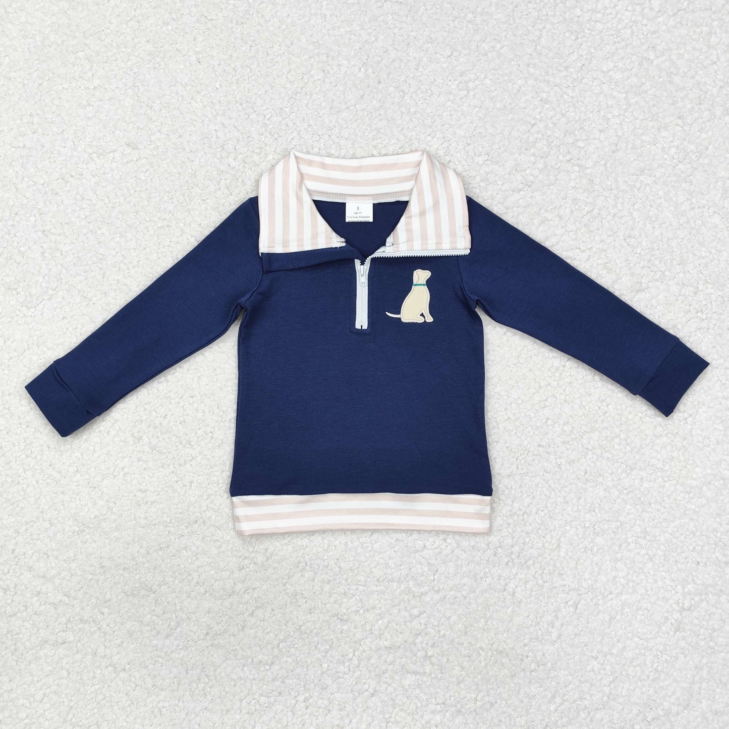 Sibling Baby Boys Western Camo Embroidery Dogs Ducks Deer Hunting Zipper Pullovers Tops