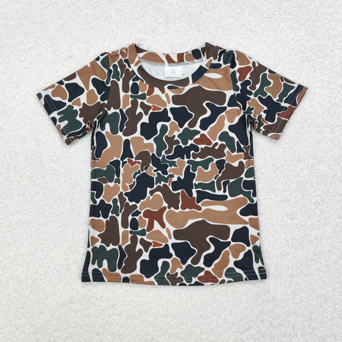 Sibling Baby Girls Short Sleeve Southern Camo T-shirts Top