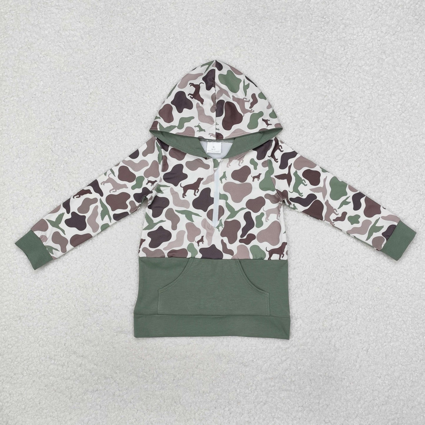 Sibling Baby Boys Southern Camo Pocket Zipper Hunting Hoodies Tops