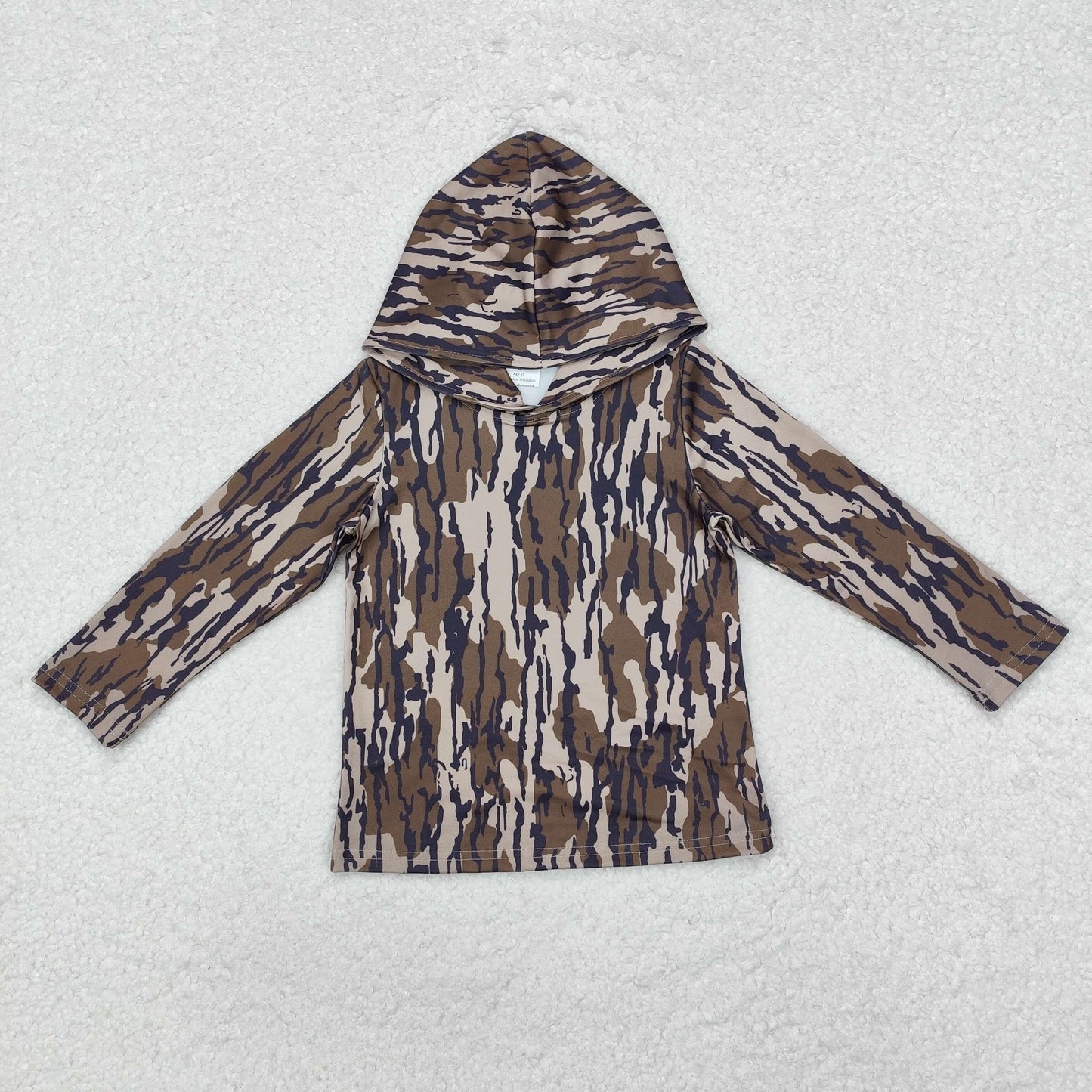 Sibling Baby Boys Western Camo Long Sleeves Hoodies Tops
