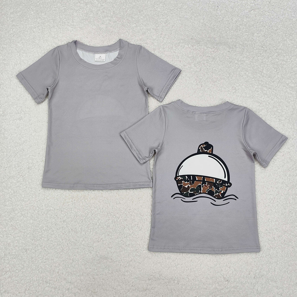 Sibling Baby Boys Short Sleeve Dogs Ducks Fishing Hunting T-shirts Tops