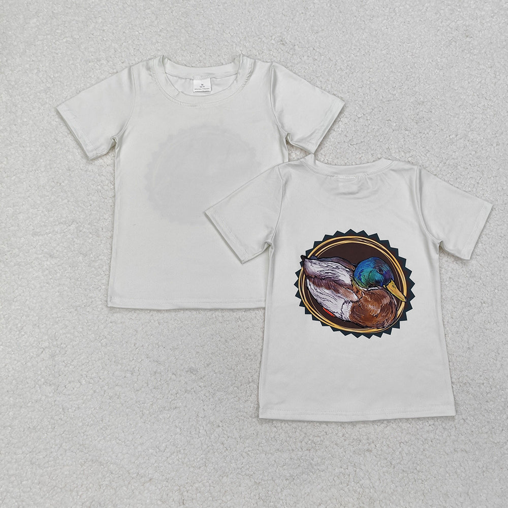 Sibling Baby Boys Short Sleeve Dogs Ducks Fishing Hunting T-shirts Tops