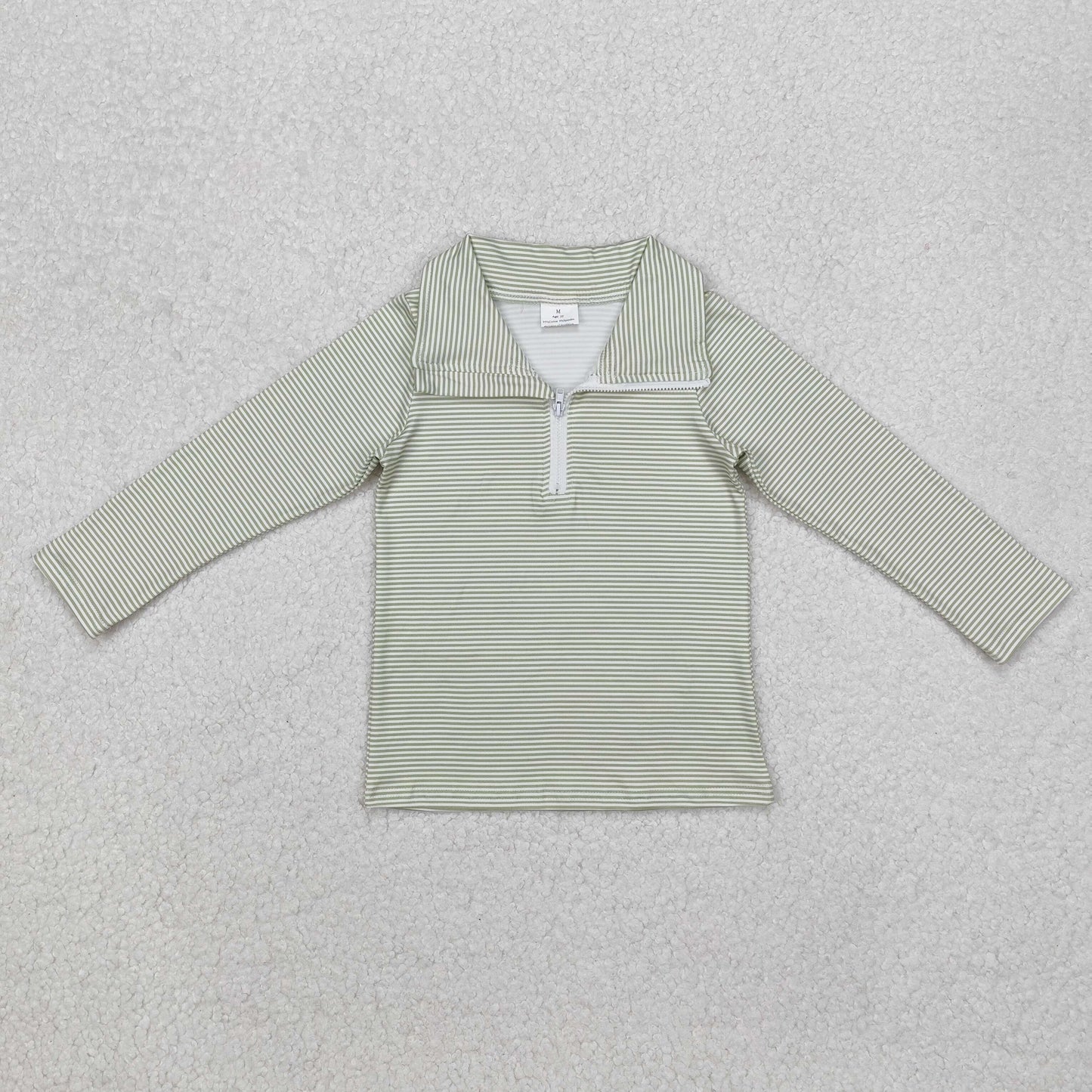 Sibling Baby Boys Boutique Mardi Gras Long Sleeves Half Zipper Button Pullovers Tops