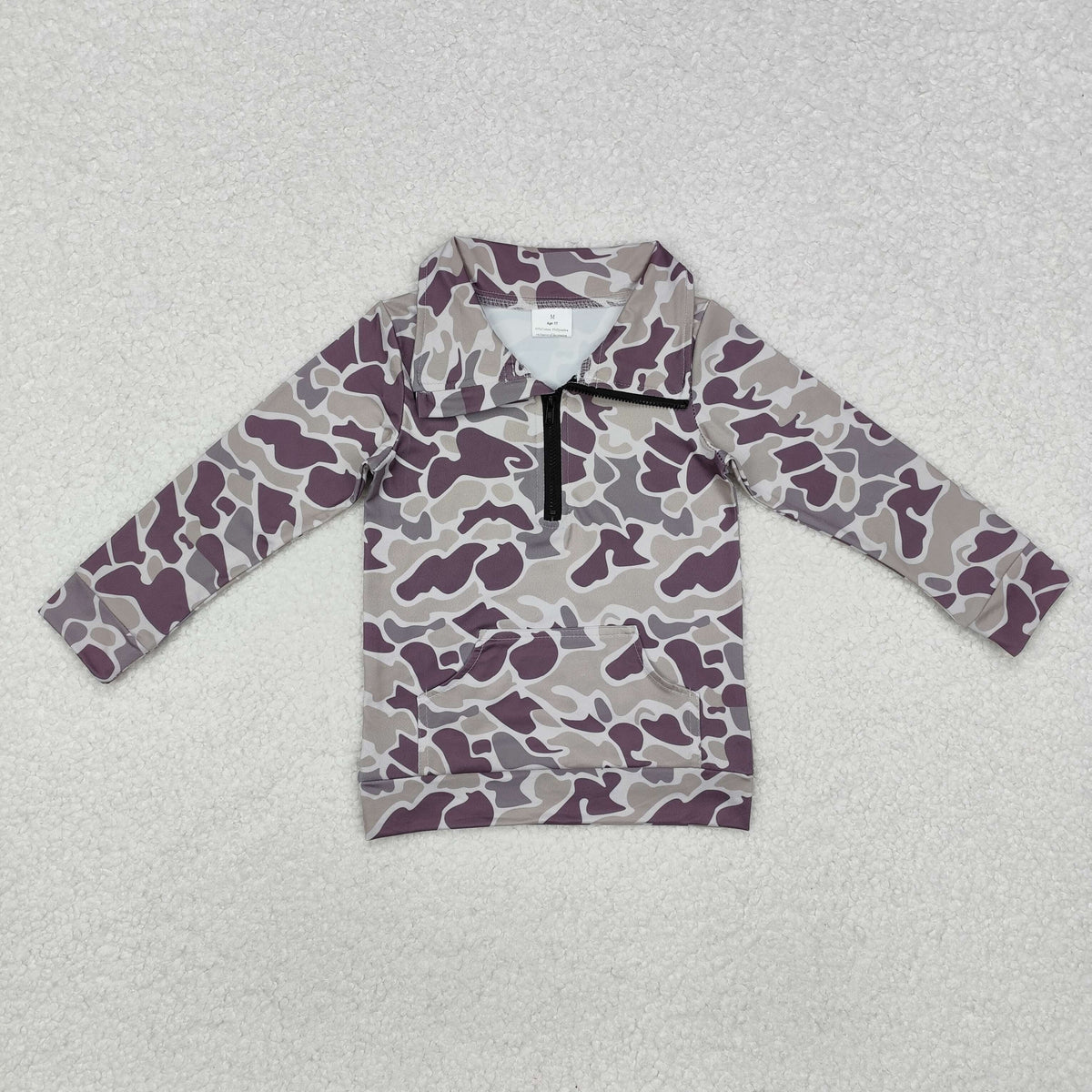 Sibling Baby Boys Long Sleeve Southern Camo Zip Pullovers Top