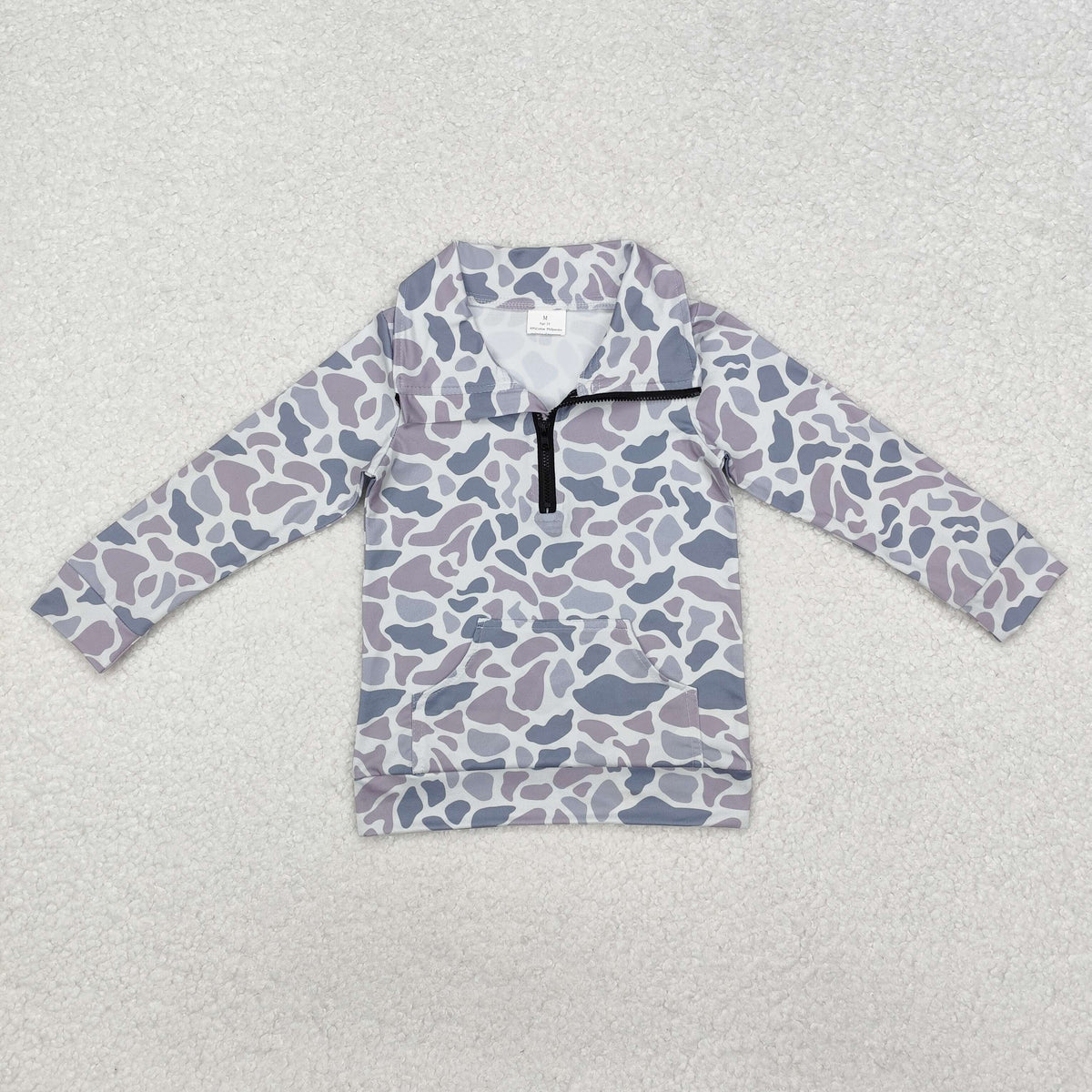 Sibling Baby Boys Long Sleeve Southern Camo Zip Pullovers Top