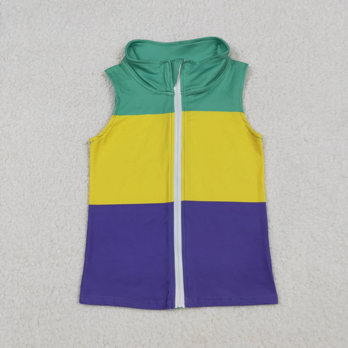 Sibling Baby Boys Girls Mardigras Button Zip Pullovers Shirts Top