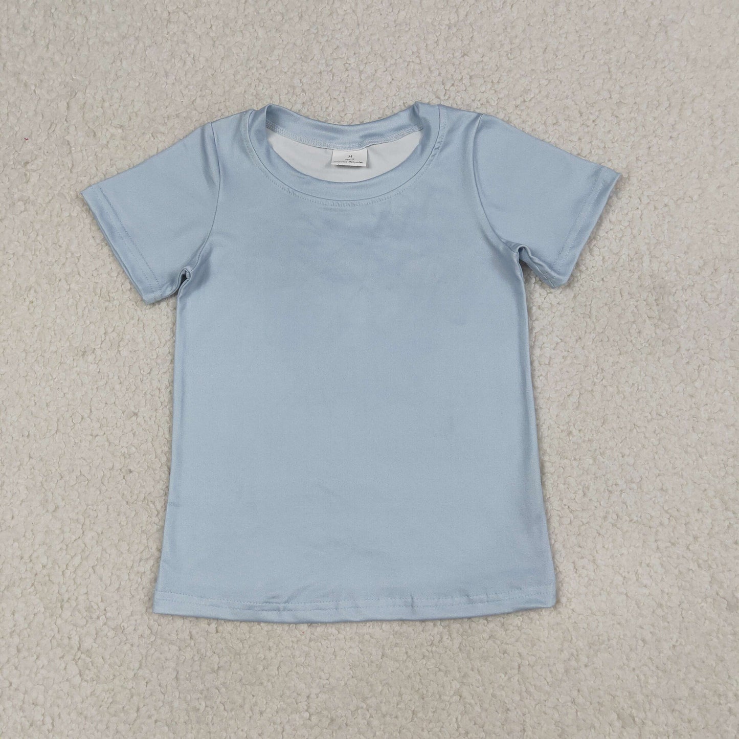 BT1251 Baby Boys Blue Short Sleeve Baseballs Team T-shirts Top