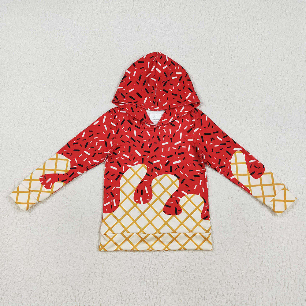 7 Colors Sibling Baby Kids Long Sleeves Team Sprinkles Drips Hoodies Tops