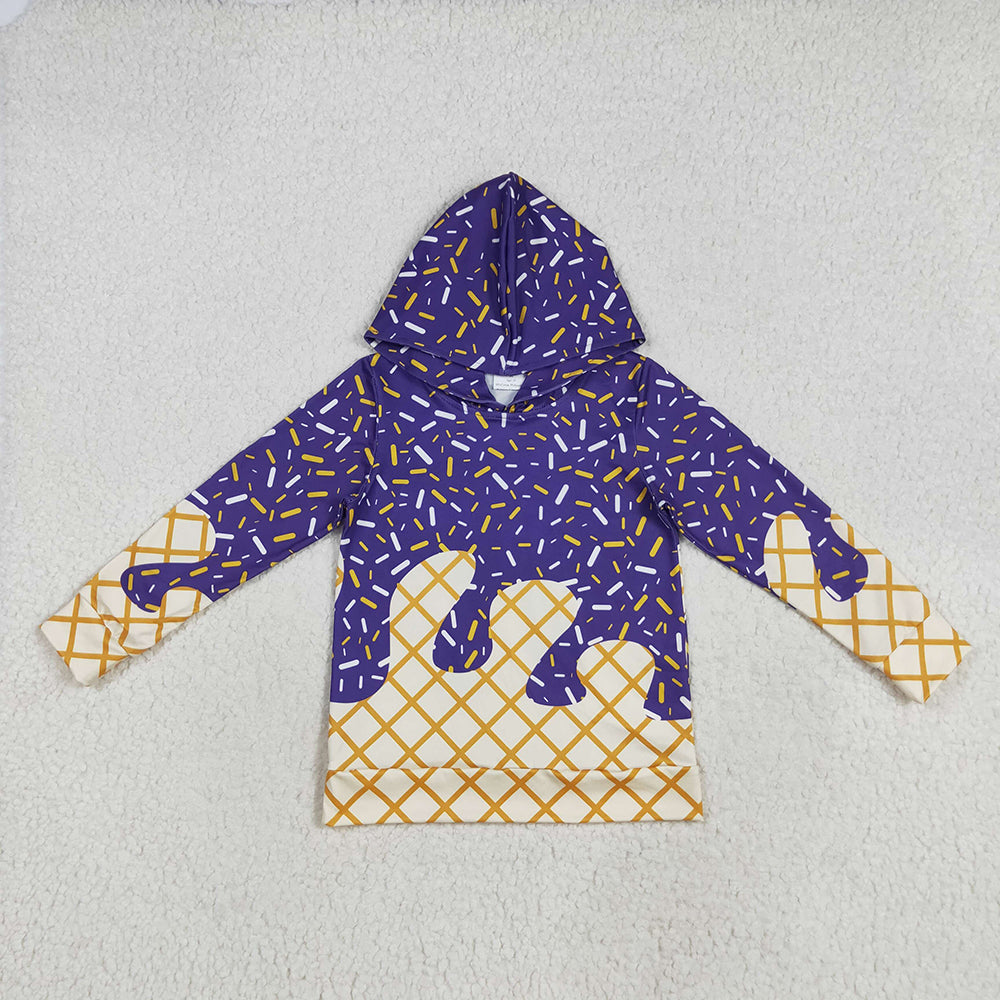 7 Colors Sibling Baby Kids Long Sleeves Team Sprinkles Drips Hoodies Tops