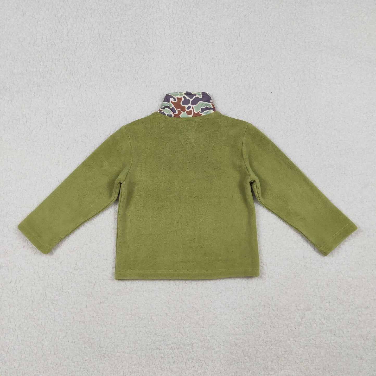 Sibling Baby Boys Girls Long Sleeve Sherpa Zipper Pullovers Top