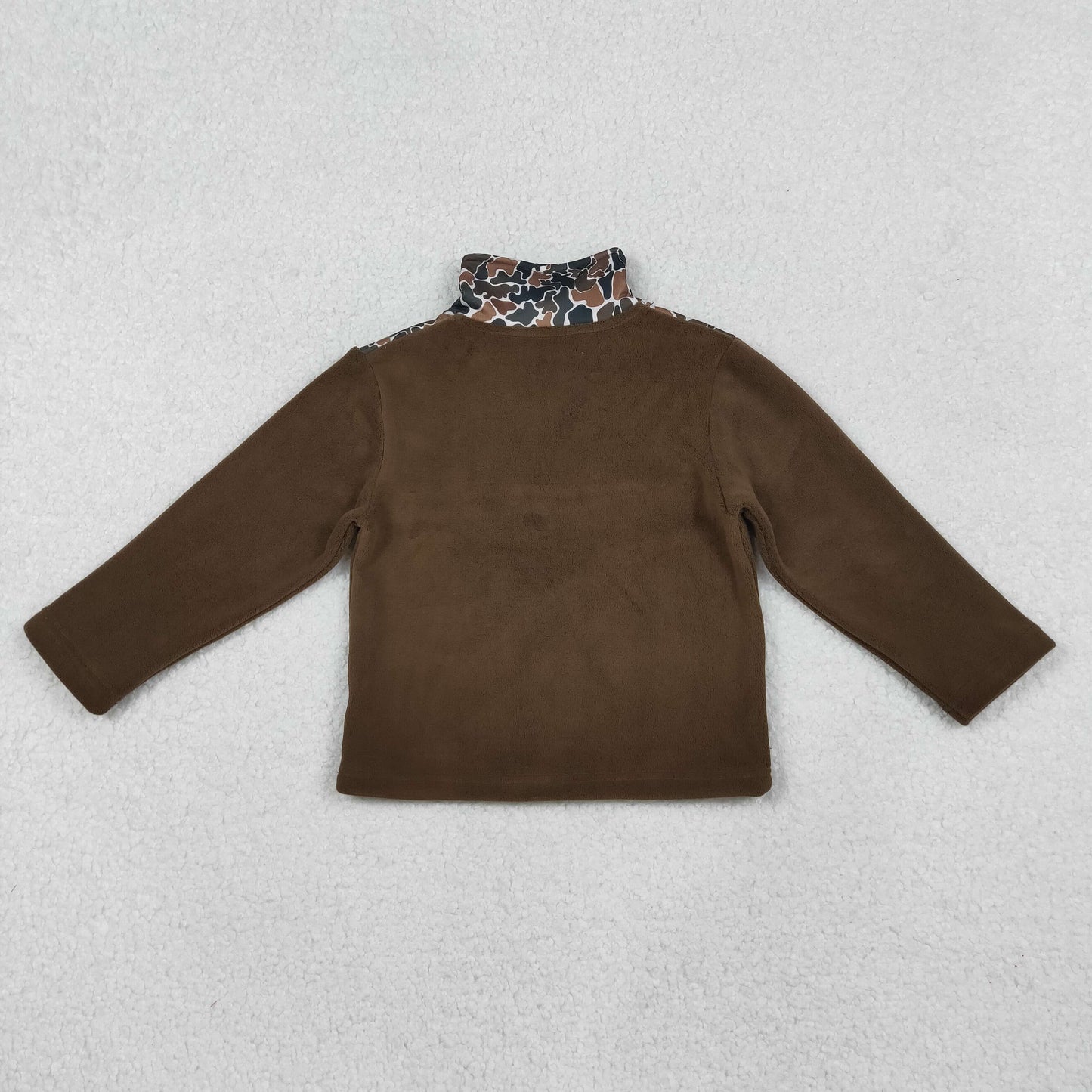 Sibling Baby Boys Girls Long Sleeve Sherpa Zipper Pullovers Top