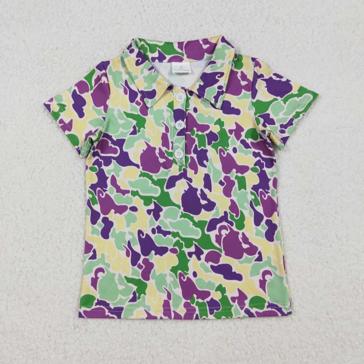 Sibling Baby Boys Short Sleeve Button Polo Shirts Pockets Joggers Mardigras Clothes Sets