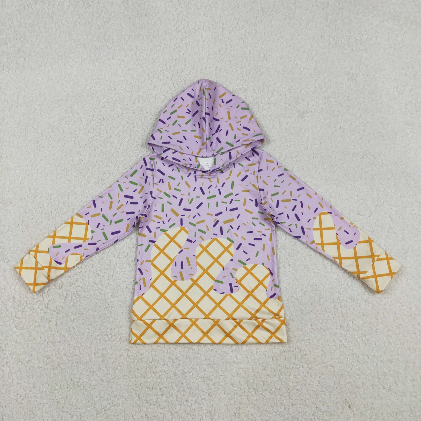 Sibling Baby Boys Girls Mardigras Sprinkles Drip Hoodies Shorts Skorts Bottom