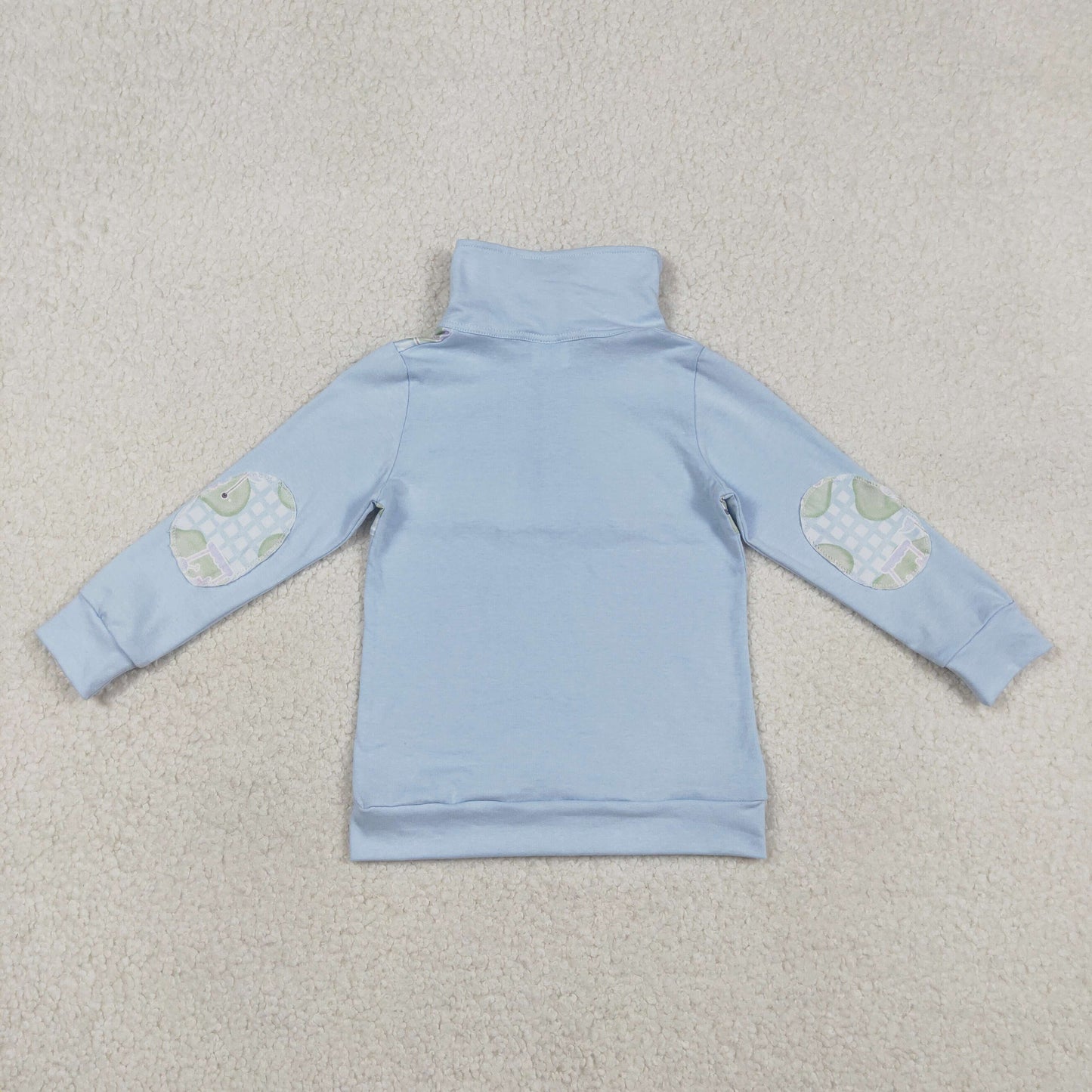 Sibling Baby Boys Girls Long Sleeve Golf Checked Button Pullovers Top