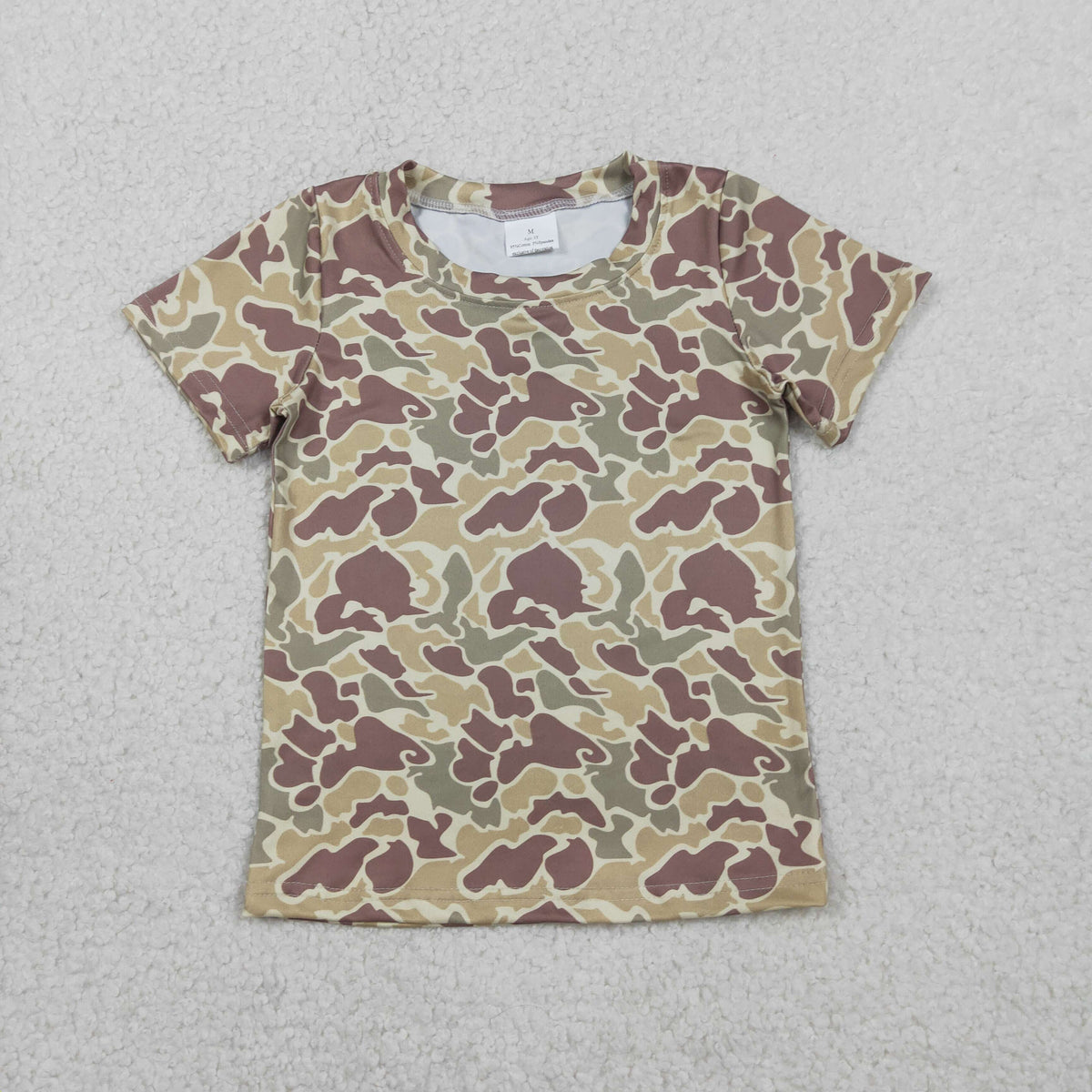 Sibling Baby Girls Short Sleeve Southern Camo T-shirts Top