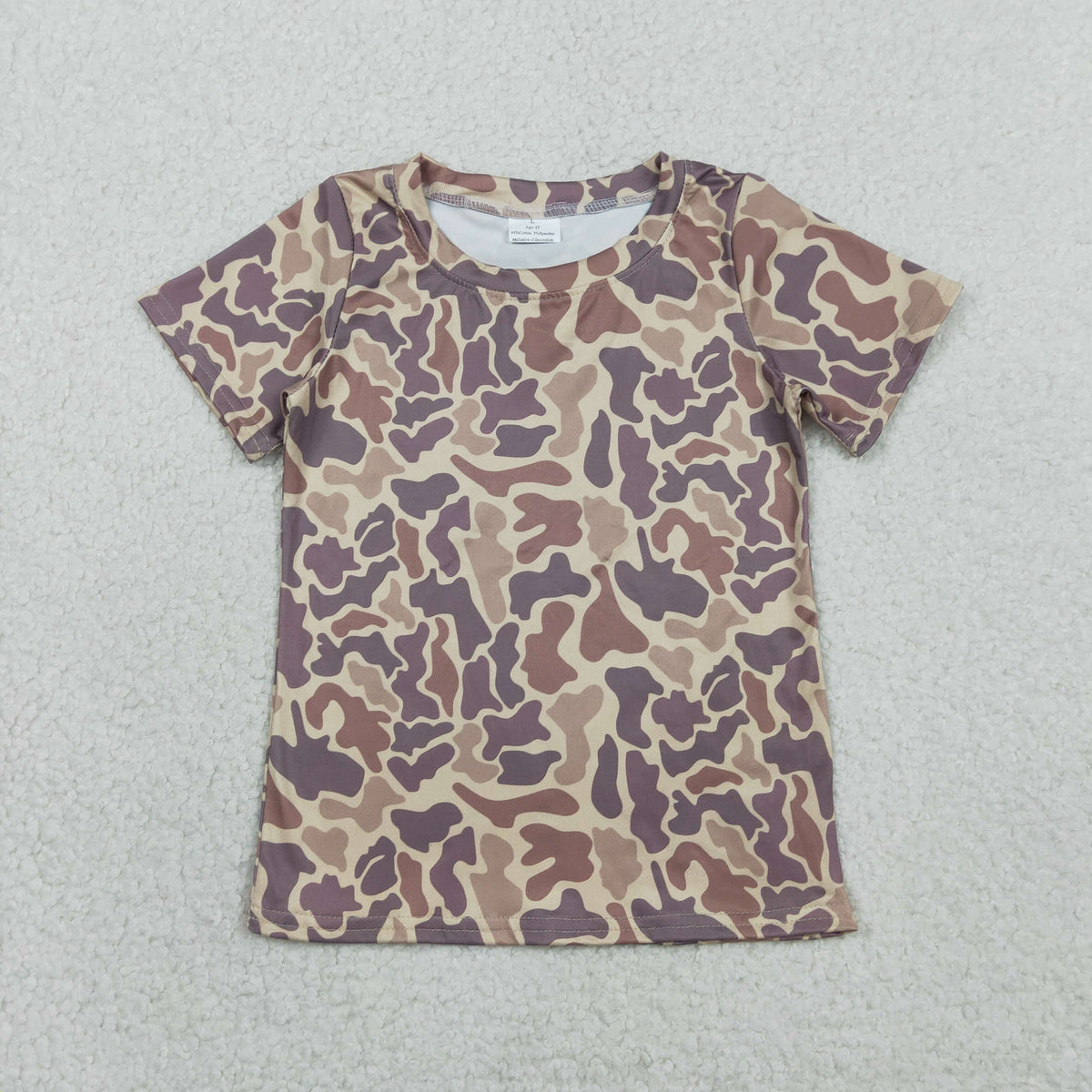 Sibling Baby Girls Short Sleeve Southern Camo T-shirts Top