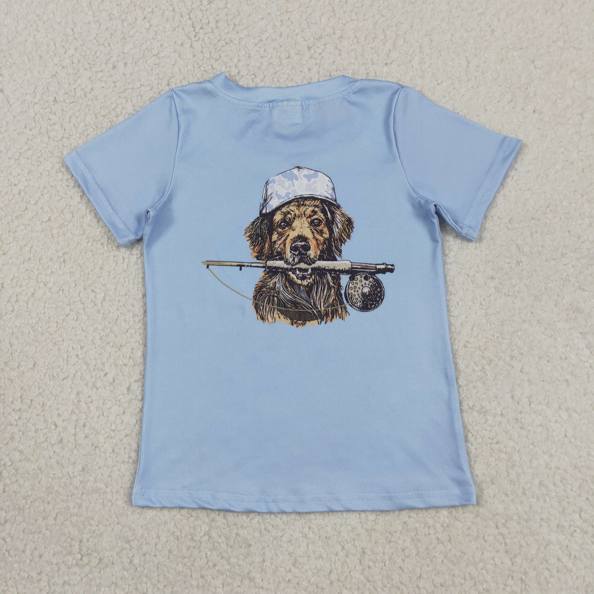 Sibling Baby Boys Short Sleeve Dogs Ducks Fishing Hunting T-shirts Tops