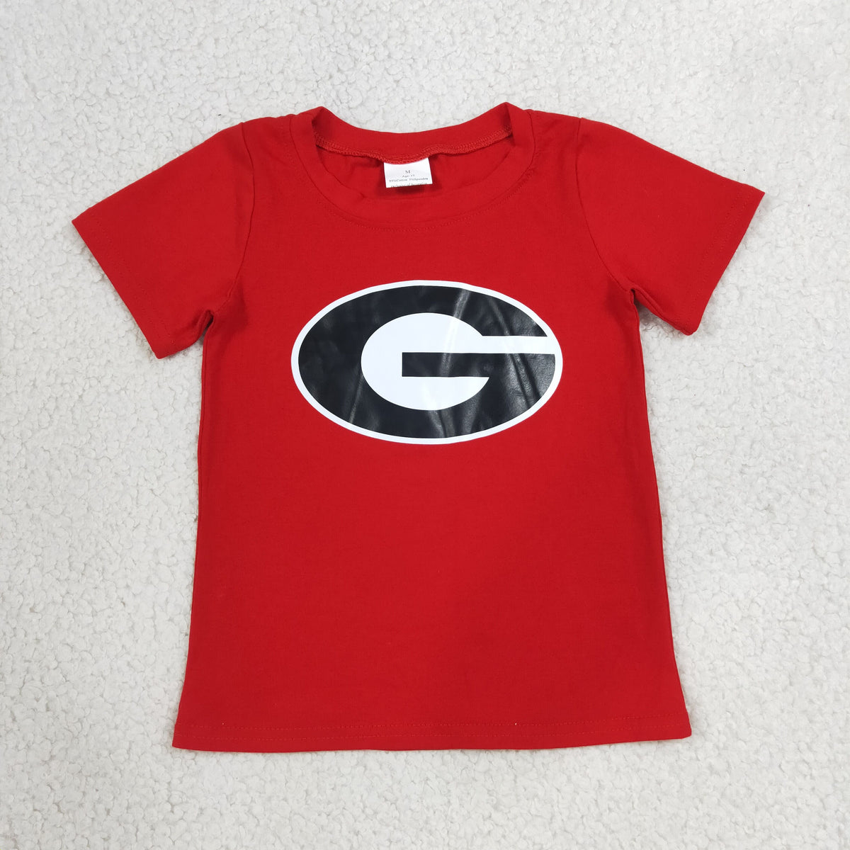 Sibling Baby Boys Vinyl Team Short Sleeve Shirts Top Joggers Pant Clothes Sets