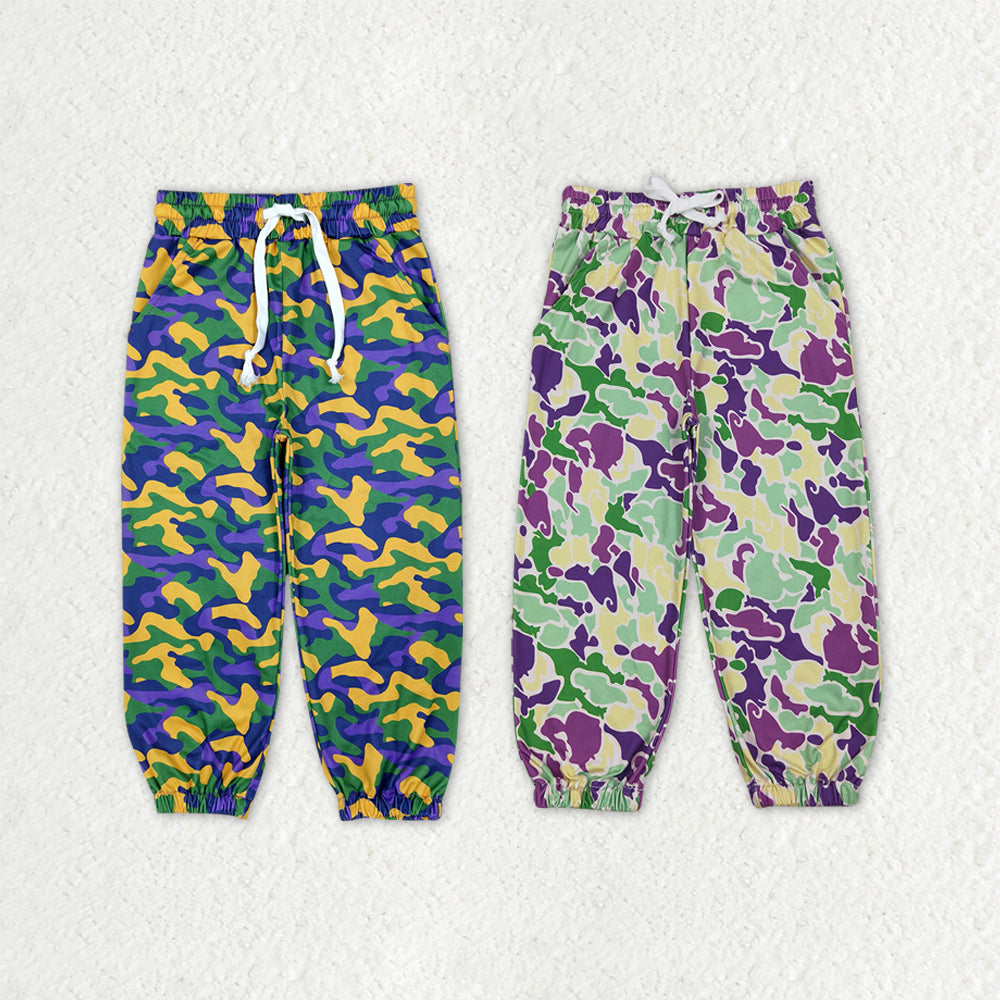 Sibling Baby Boys Mardigras Camo Pockets Jogger Pants Bottom