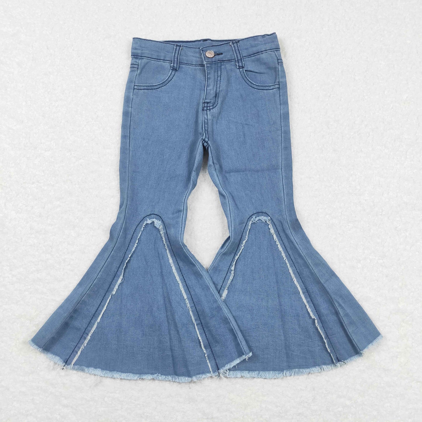 Sibling Baby Girls Bell Bottom Denim Pants Jeans