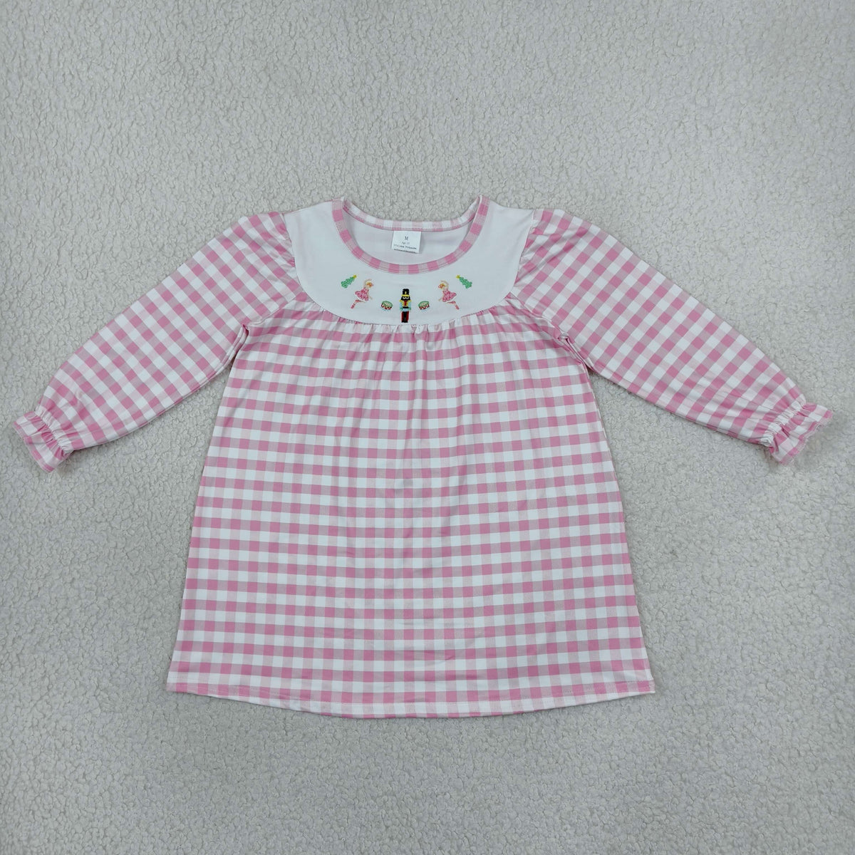Sibling Baby Girls Embroidery Soldiers Trees Tunic Ruffle Pants Clothes Set Dresses