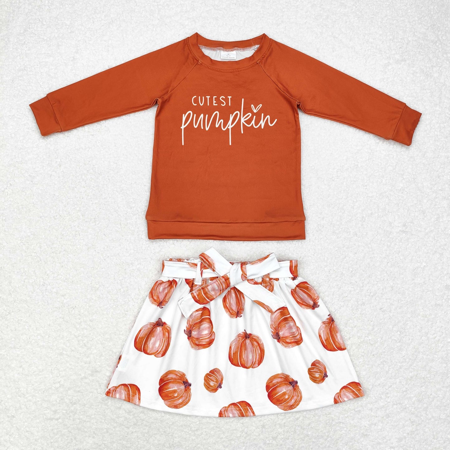 Sibling Baby Girls Pumpkins Top Leopard Leggings Skirts Bottom Fall Clothes Sets