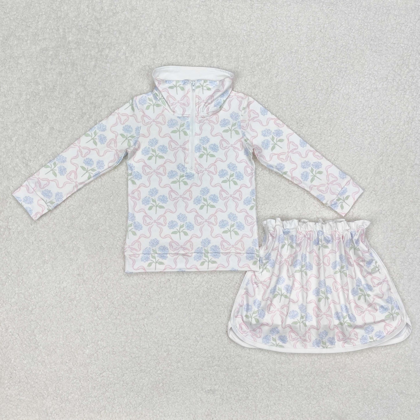 GLD1012   baby girl clothes bows toddler girl skirt outfit
