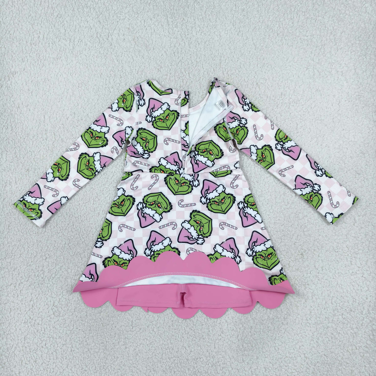 Sibling Baby Girls Long Sleeve Green Frogs Santa Trees Yoga Active Bows Scallop Christmas Sets