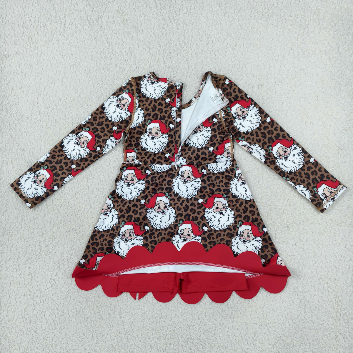 Sibling Baby Girls Long Sleeve Green Frogs Santa Trees Yoga Active Bows Scallop Christmas Sets