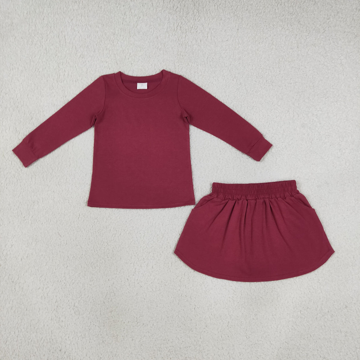 Sibling Baby Girls Long Sleeve Shirts Top Skirt Short Cotton Clothes Sets