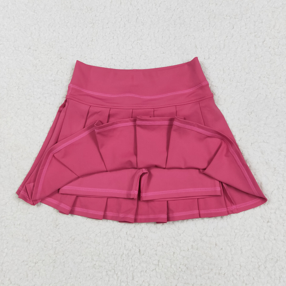 Sibling Baby Girls Long Sleeve Zip Pockets Tops Pleated Skorts Yoga Active Clothes Sets