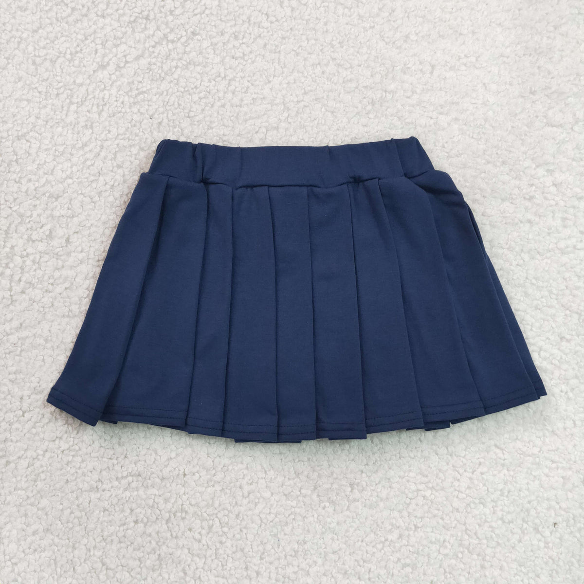 GLK0108 Baby Girls Navy Pleated Skirt Shorts Bottom