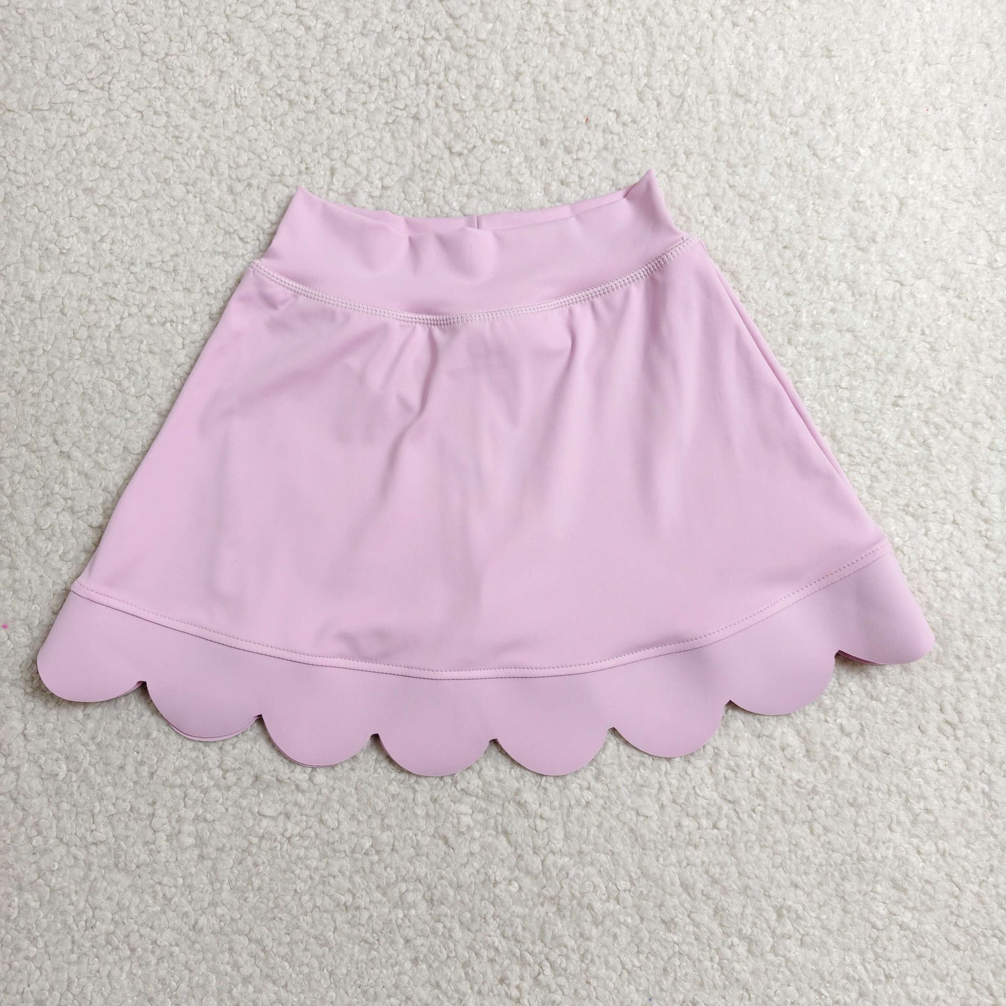 Sibling Baby Girls Yoga Active Pockets Shorts Scallop Skirt Shorts Bottom